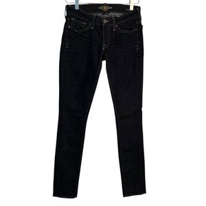 Lucky Brand | Women's Black Dark Wash Mid Rise Zoe Skinny Jeans Size 26